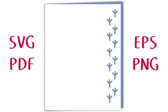 Bird Footprint Lace Edged Card SVG Cut Review