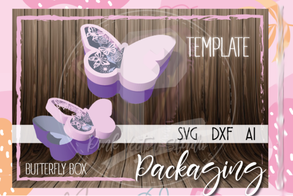 Butterfly Box: 3D SVG Shapes for Design