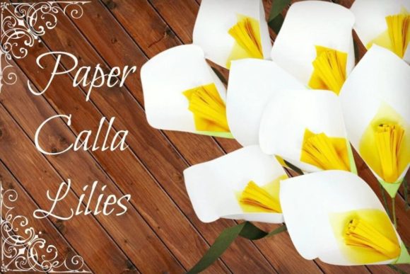 Calla Lily Flower Template: 3D SVG Paper Flowers