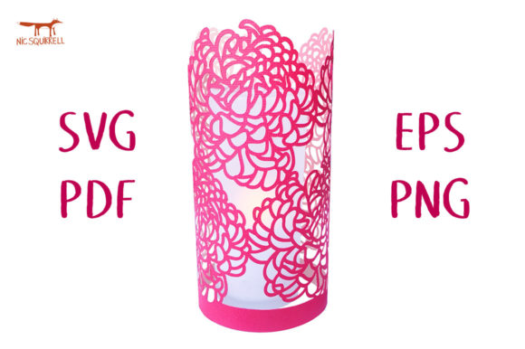 Chrysanthemum Lantern 3D SVG: Shapes for Sellers