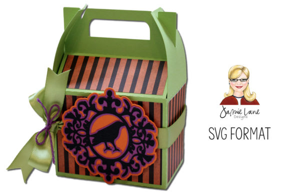 Crow Gable Box: A 3D SVG Halloween Asset for Editors
