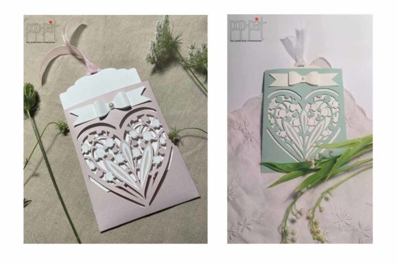 Invitation Lilies of the Valley: 3D SVG for Cards And Invites
