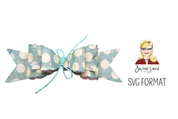 Layered Scallop Bow: A 3D SVG for Shapes & Crafts