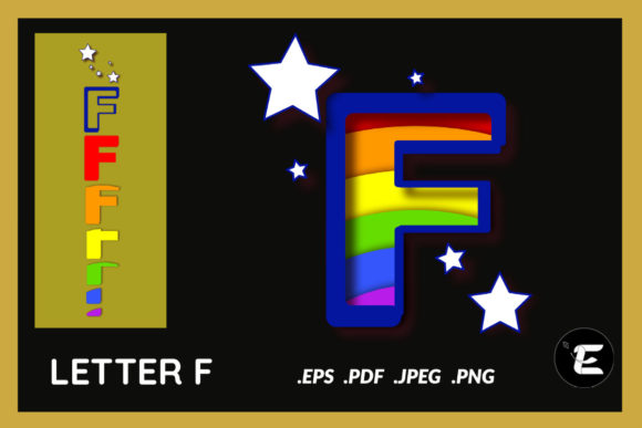 Letter F 3D SVG for Stunning Shadow Boxes