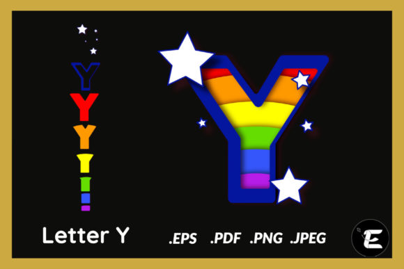 Letter Y 3D SVG for Stunning Shadow Boxes