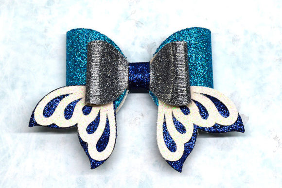 Mermaid s Tale Bow Template: 3D SVG for Christmas
