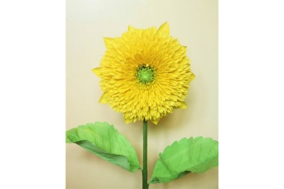 Sungold Sunflower: 3D SVG Paper Flowers for Branding